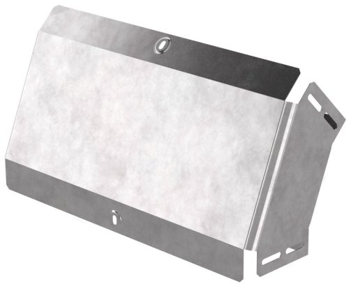 Угол для лотка вертикальный внешний с крышкой Промрукав Стандарт 45град. 400х100 фото Угол для лотка вертикальный внешний с крышкой Промрукав Стандарт 45град. 400х100 картинка